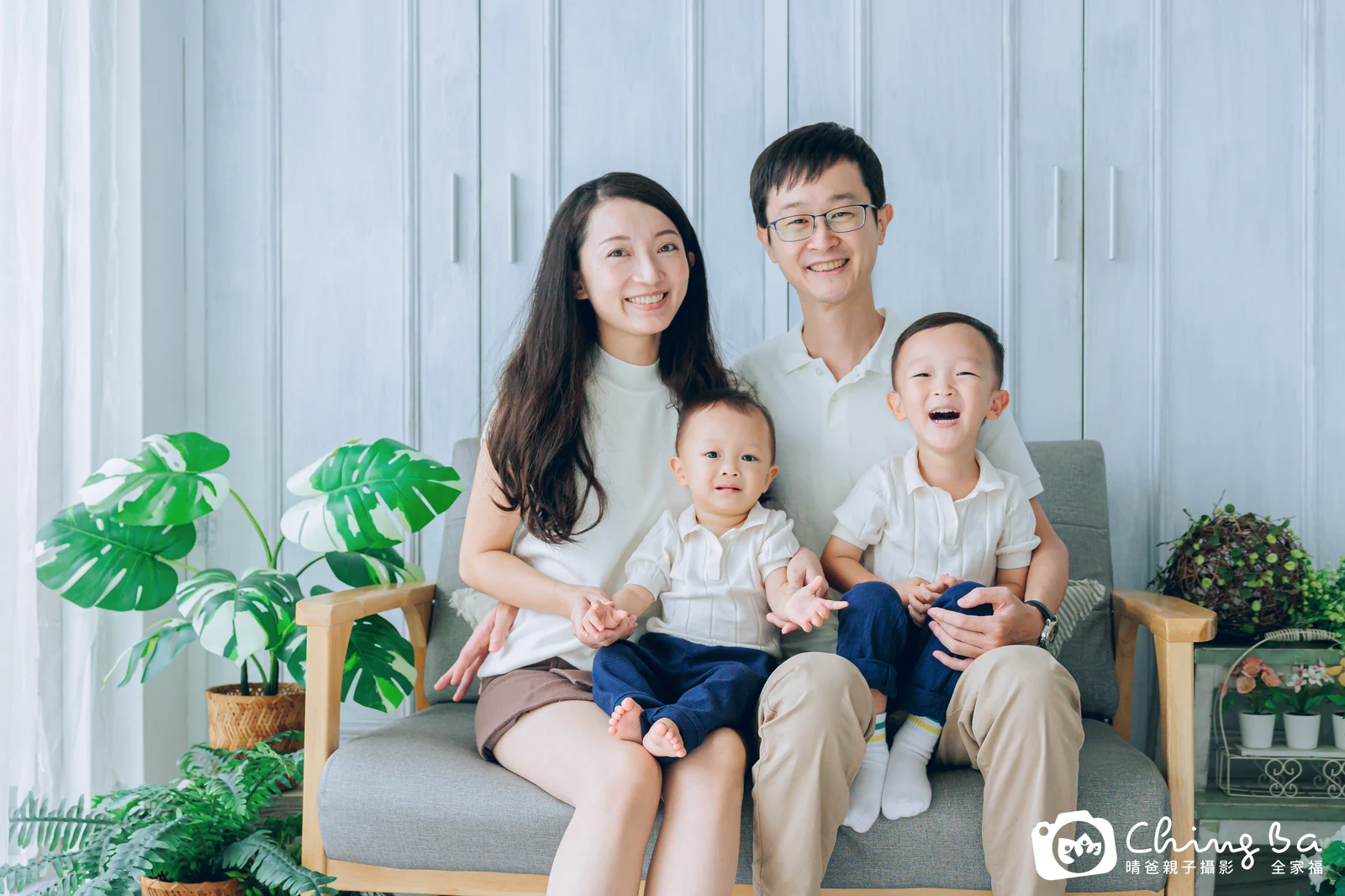 小Bo的台中小家庭抓周拍攝現場