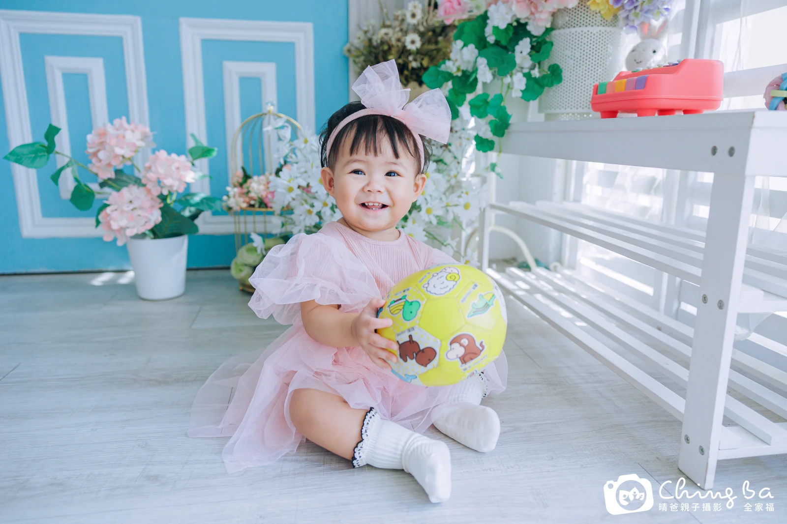 妹妹的台中小家庭抓周拍攝現場
