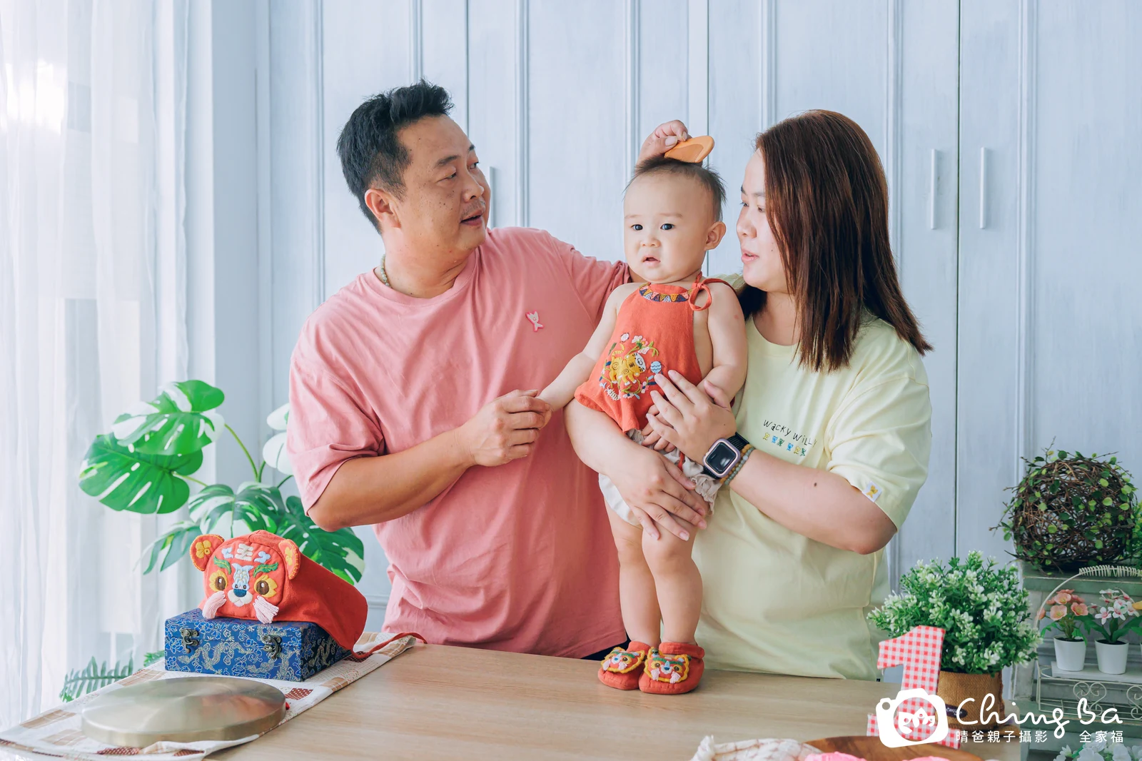 齊齊的抓周時光——晴爸親子攝影