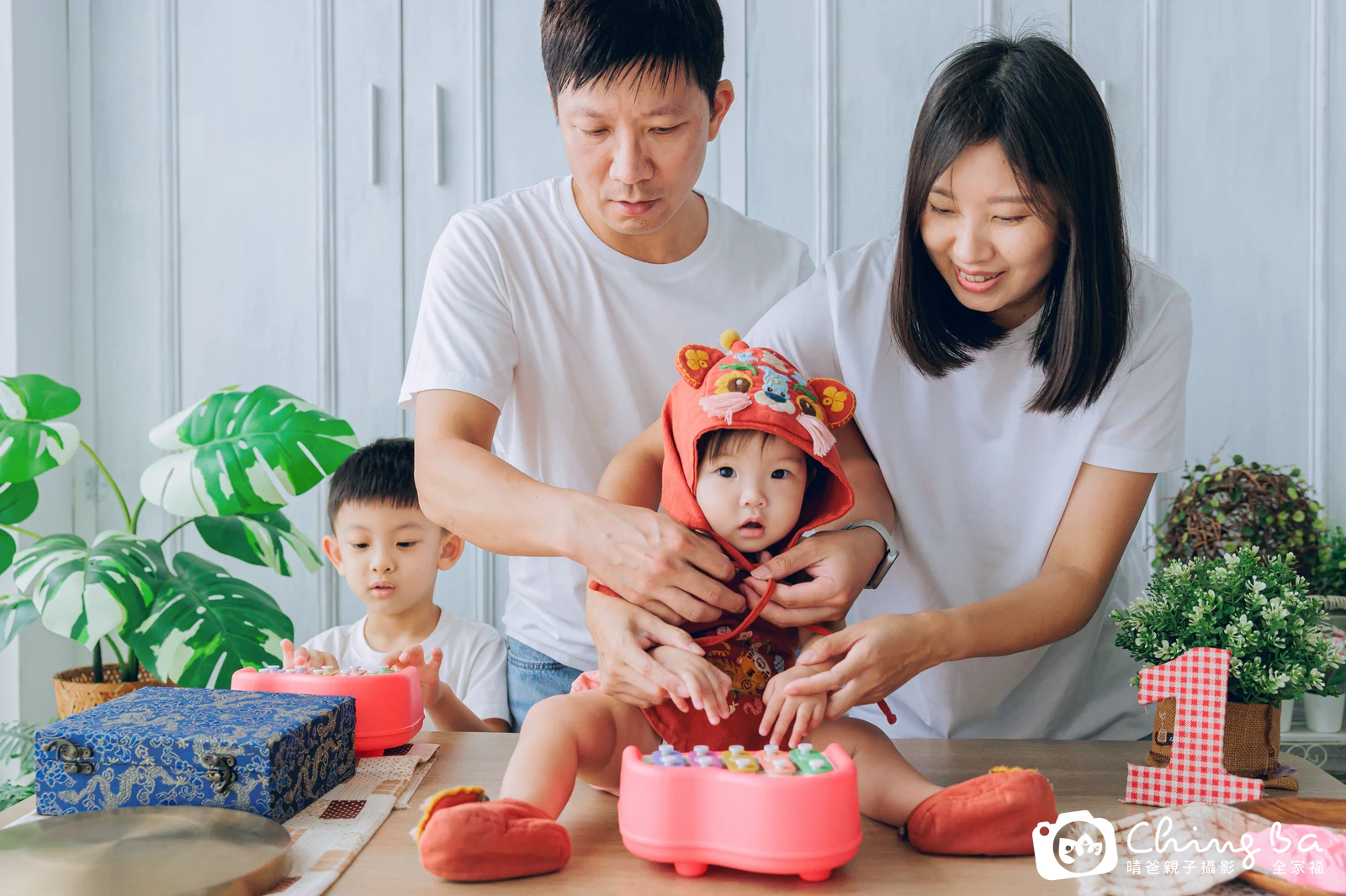 彤彤的抓周時光——晴爸親子攝影