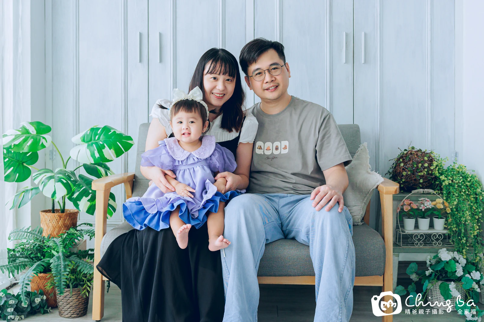 小星星 1 歲 1 個月寶貝 台中小家庭抓周紀念照｜晴爸親子攝影