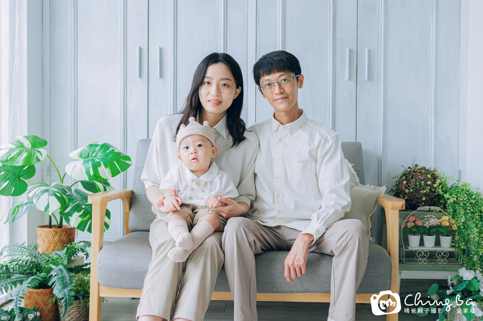 澄澄 1 歲寶貝 台中小家庭抓周紀念照｜晴爸親子攝影
