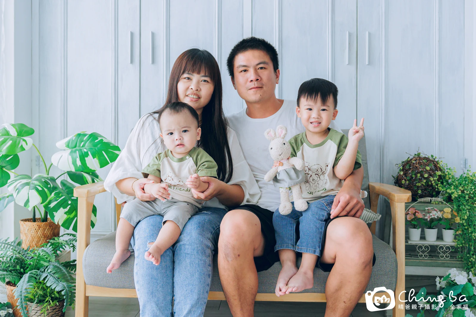 丞丞的台中小家庭抓周拍攝現場