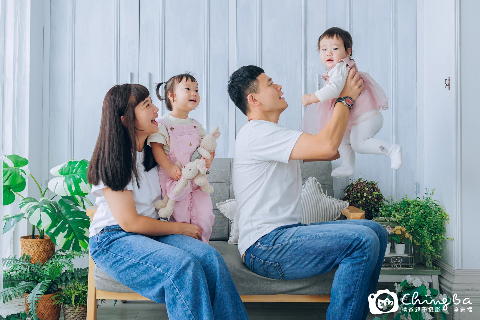 妹妹 1 歲寶貝 台中小家庭抓周紀念照｜晴爸親子攝影