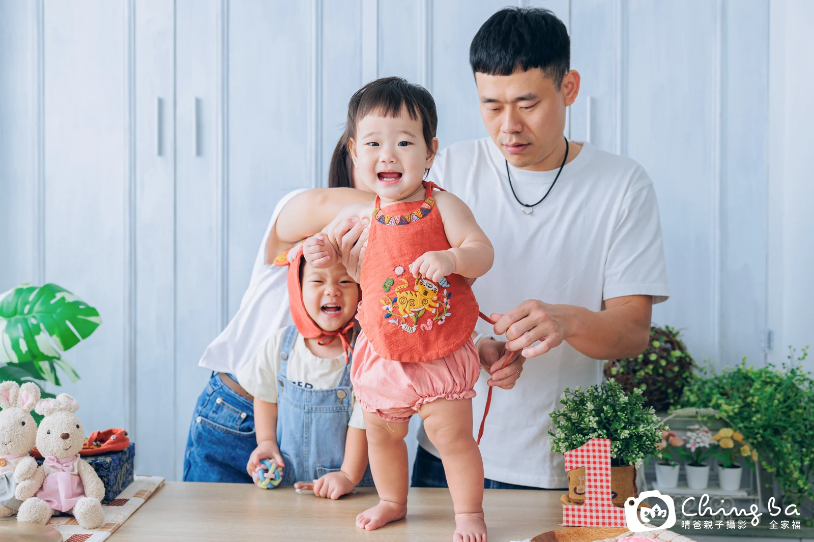 妹妹周歲抓周儀式的紀錄（2025 年冬季・平日場）