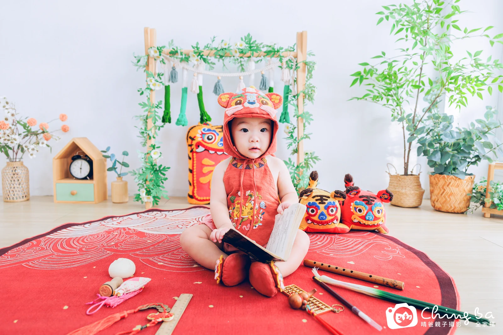 晴晴的抓周時光——晴爸親子攝影