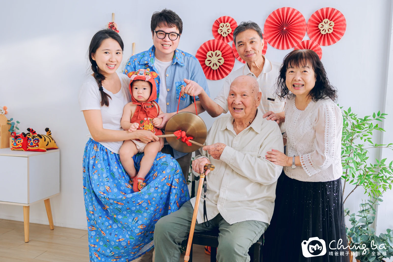 Glenn在台中拍小家庭抓周的珍貴一刻