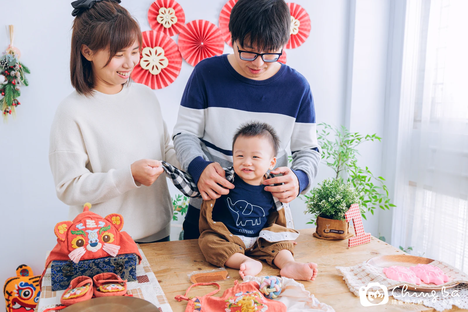 小淏淏的抓周時光——晴爸親子攝影