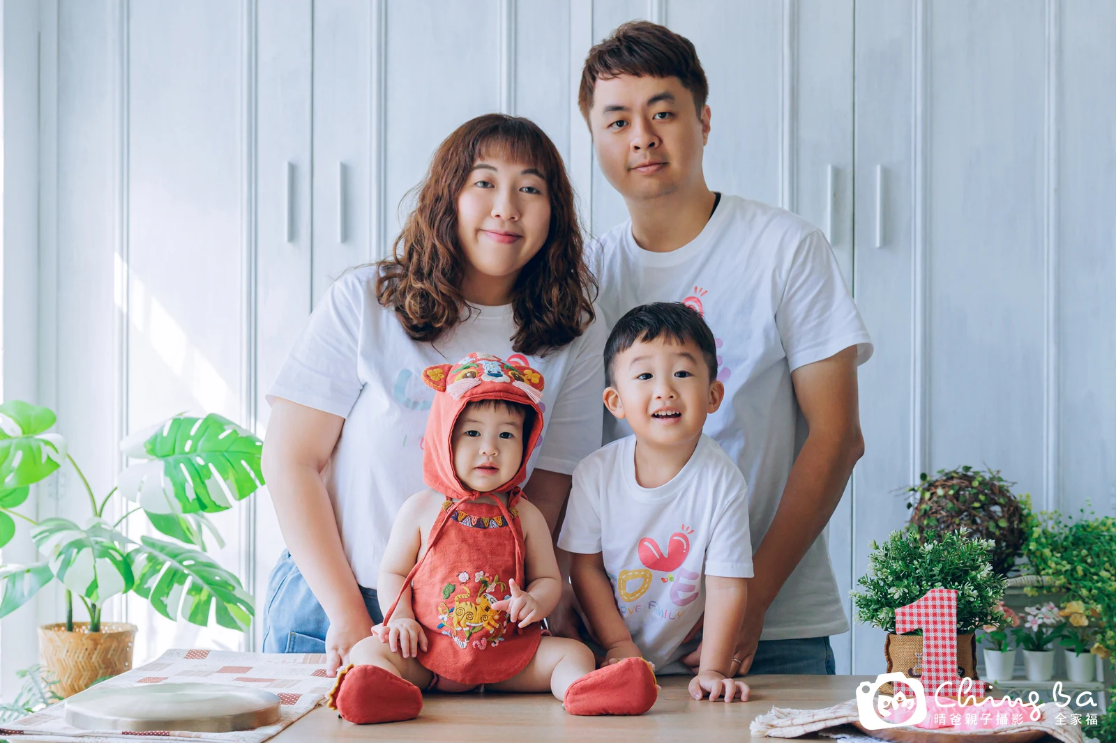 妍妍的台中小家庭抓周拍攝現場