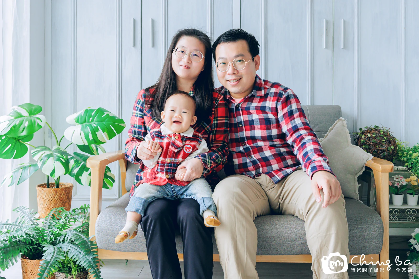 翔翔的台中小家庭抓周拍攝現場