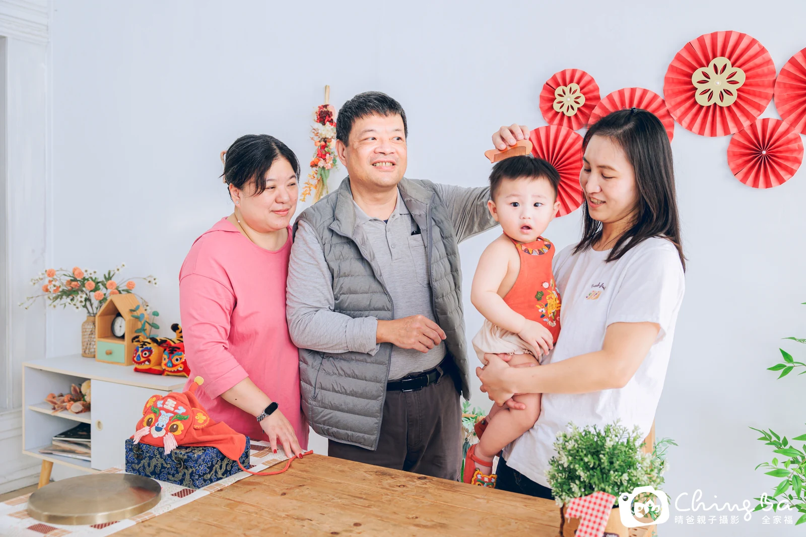 沐沐的抓周時光——晴爸親子攝影