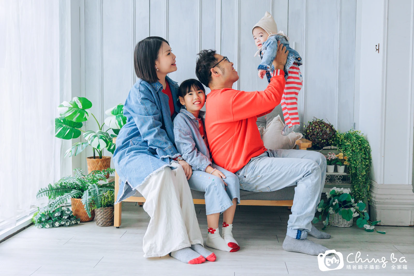 鈞寶 1 歲寶貝 台中小家庭抓周紀念照｜晴爸親子攝影