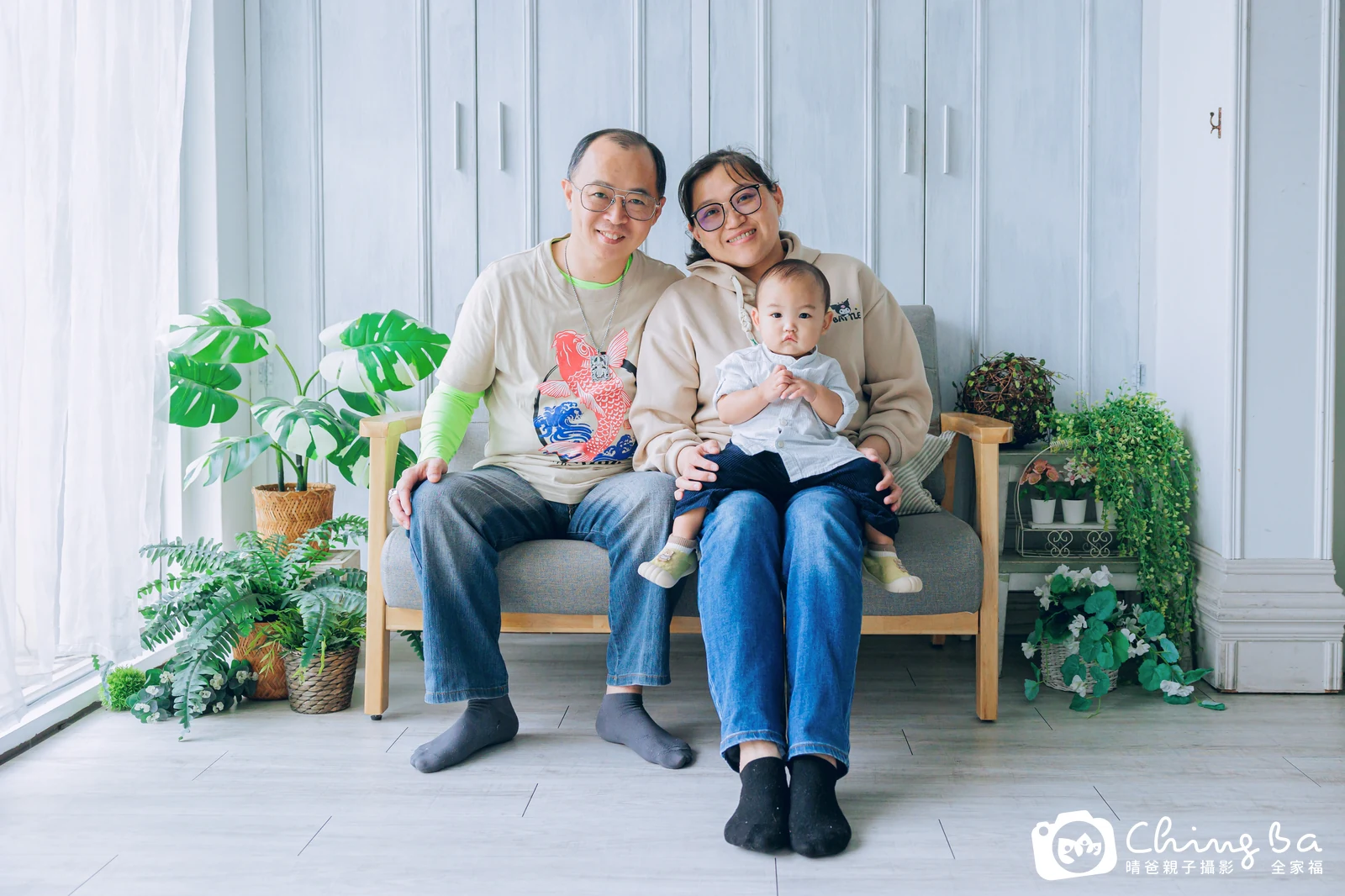 溥 1 歲寶貝 台中小家庭抓周紀念照｜晴爸親子攝影