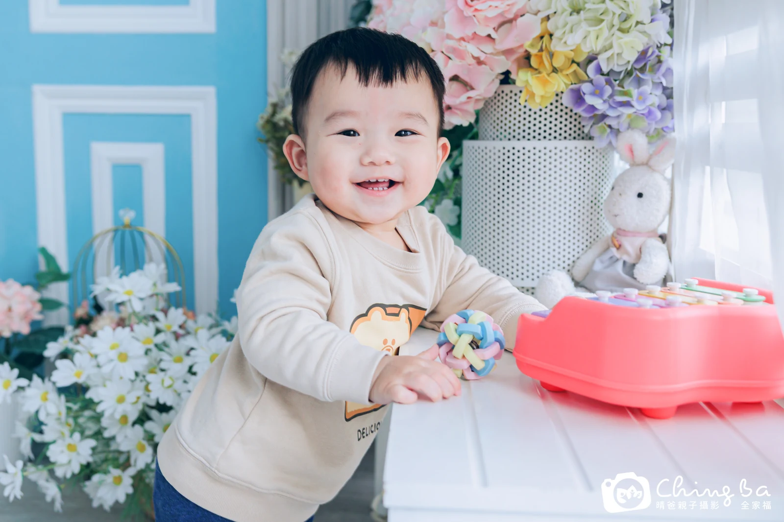 大米的抓周時光——晴爸親子攝影