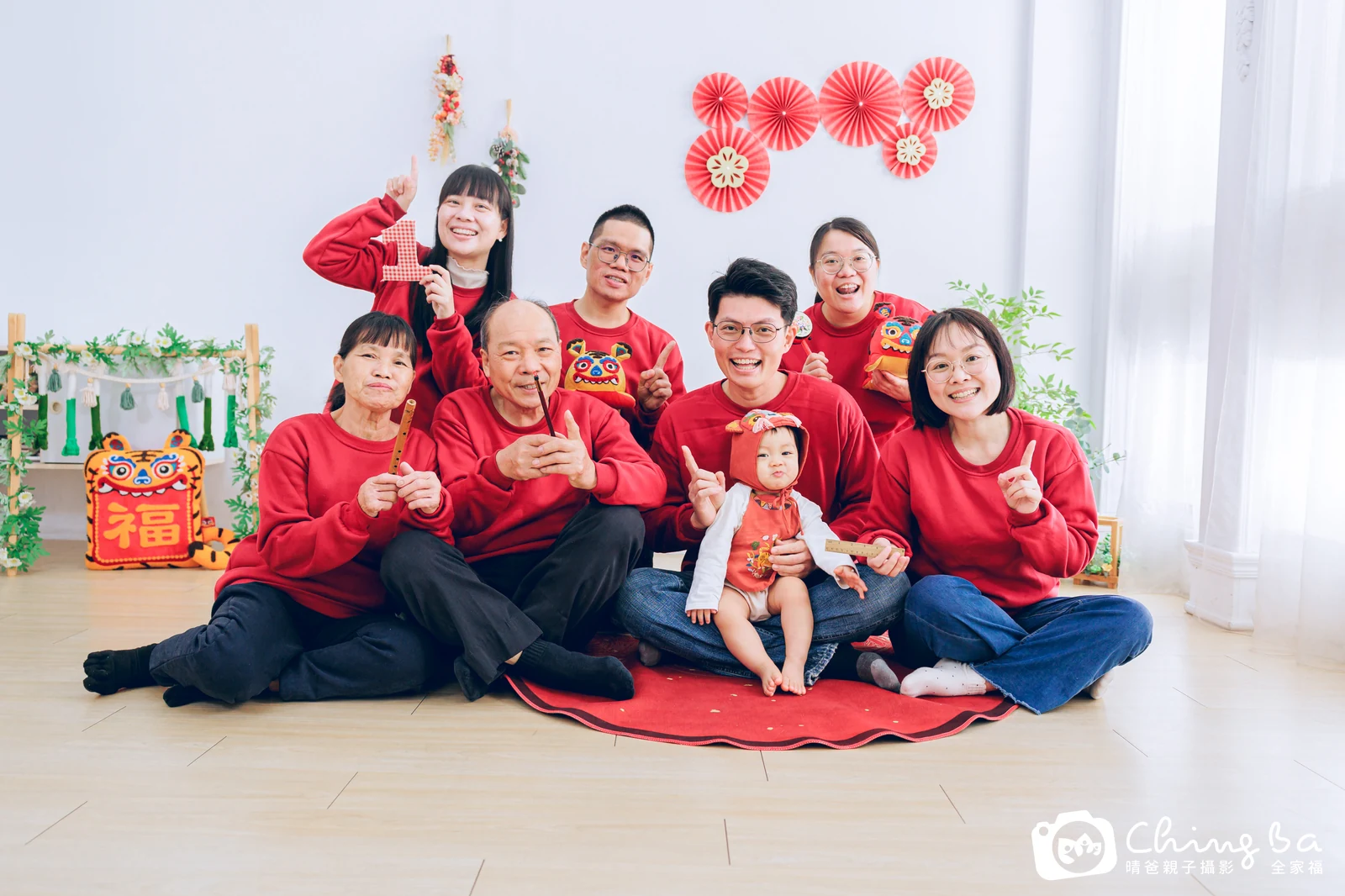 睿睿寶貝一歲抓周