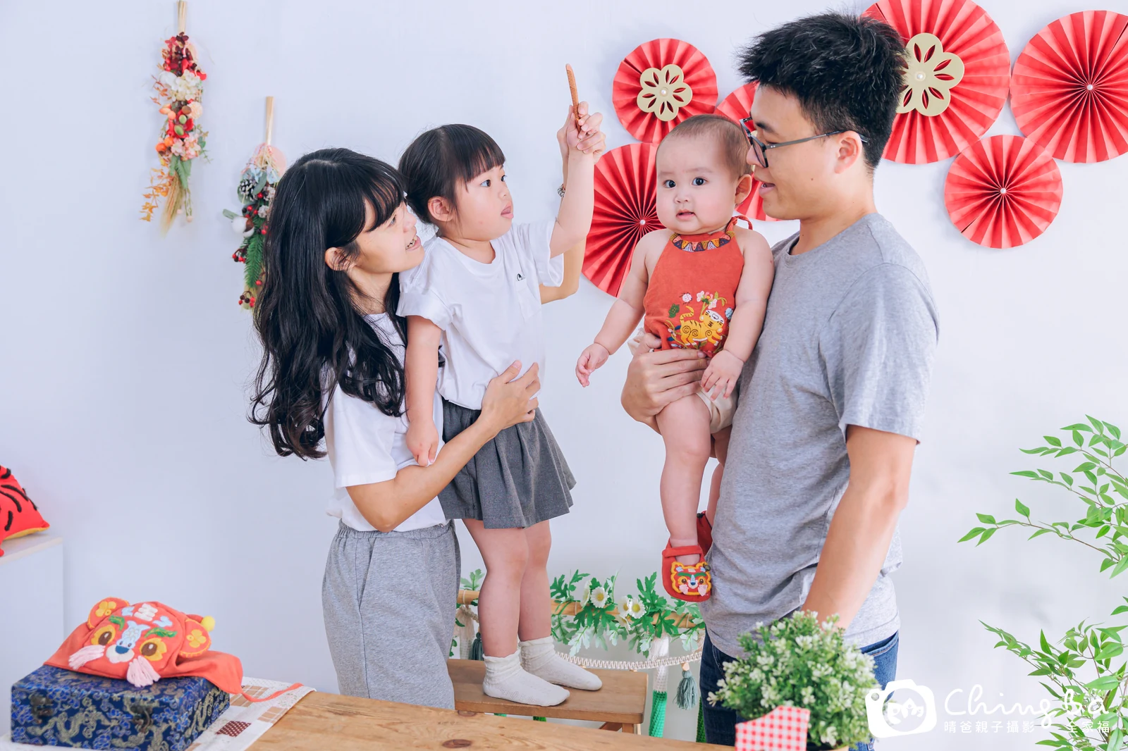 彥彥在台中拍小家庭抓周的珍貴一刻