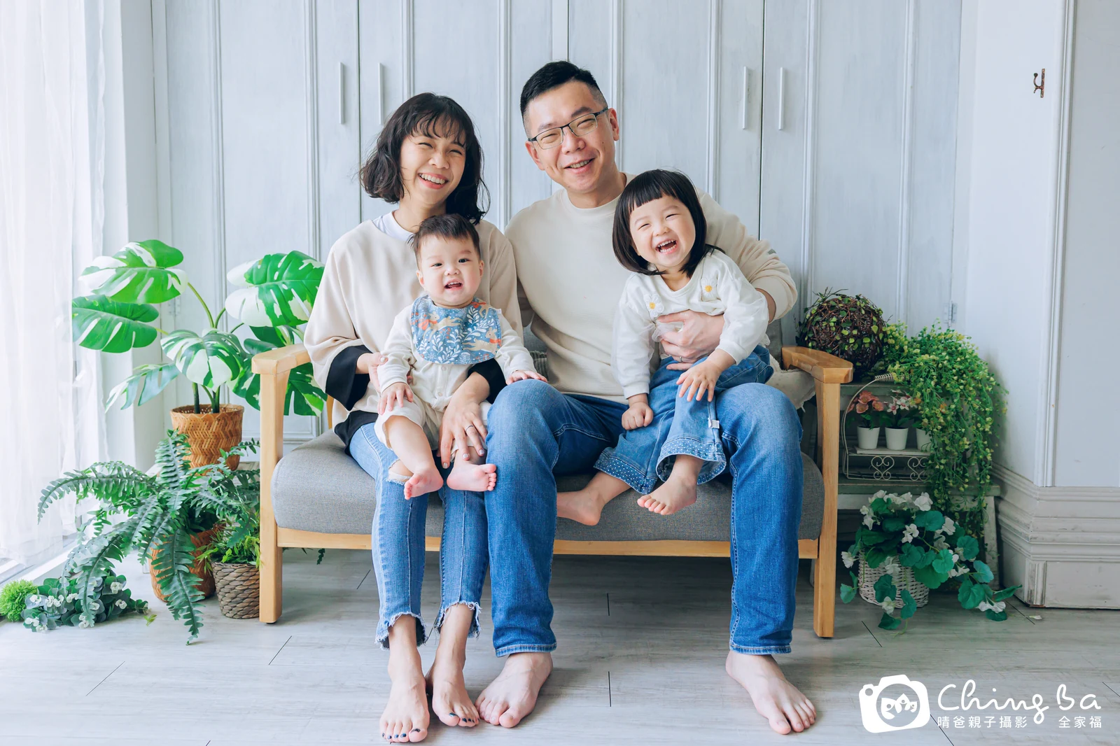 嵐的台中小家庭抓周拍攝現場