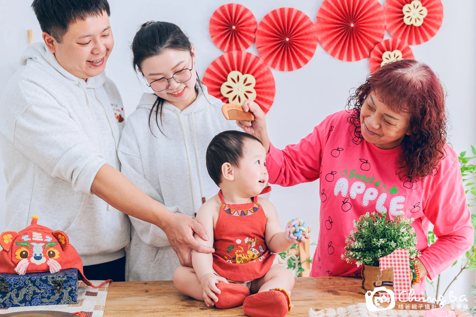 程程的抓周時光——晴爸親子攝影