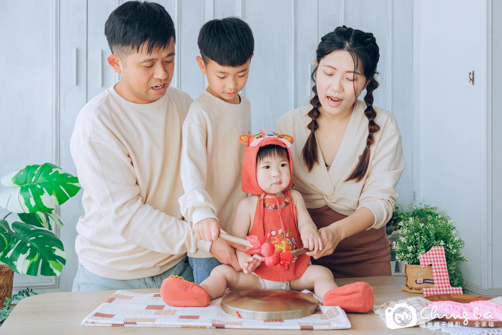 土豆的抓周時光——晴爸親子攝影